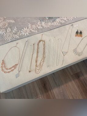 Mixed Metal Necklaces Set in Rose Gold, Gold and Silver
